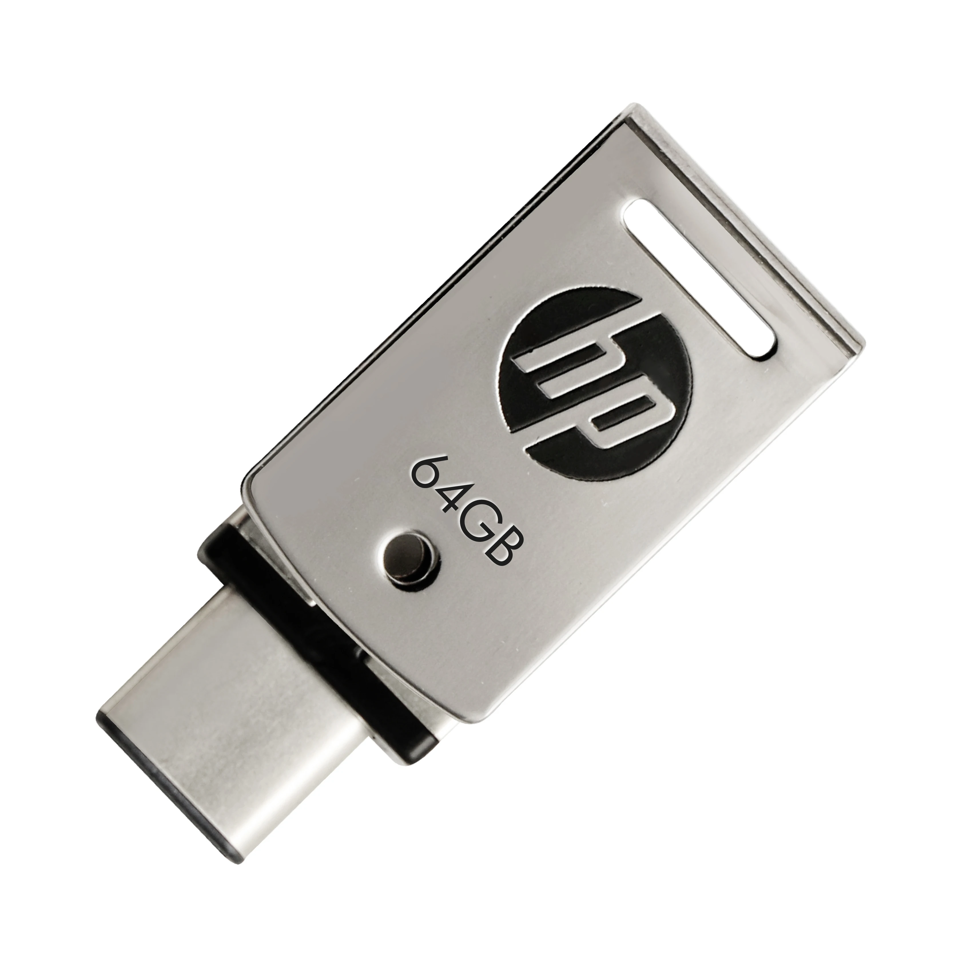 Топ hp USB3.1 X5000M металлический OTG type-C USB флэш-накопитель для смартфона/планшета/ПК 16 ГБ 32 ГБ 64 ГБ Флешка Mini U Stick диск на ключе