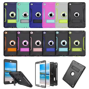 

XSKEMP High Quality PC + Silicon Protective Case For Apple iPad mini 4 7.9" Smart Cover With Stand Tablet Case Gift Stylus Pen