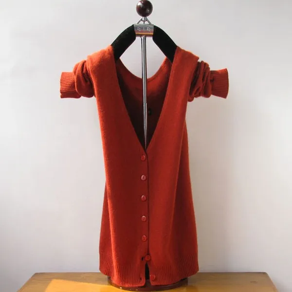 Новинка, весенний и осенний Женский кашемировый шерстяной кардиган с v-образным вырезом, вязаное мягкое пальто, одноцветная рубашка, свободный свитер