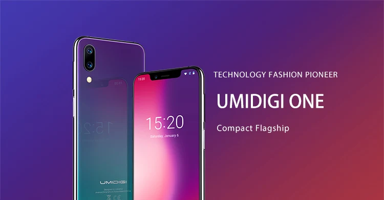 UMIDIGI UMI ONE 4GB RAM 32GB ROM Helio P23 MTK6763 2.0GHz Octa Core 5.9 Inch Incell HD+ Full Screen Dual Camera Android 8.1 4G LTE Smartphone