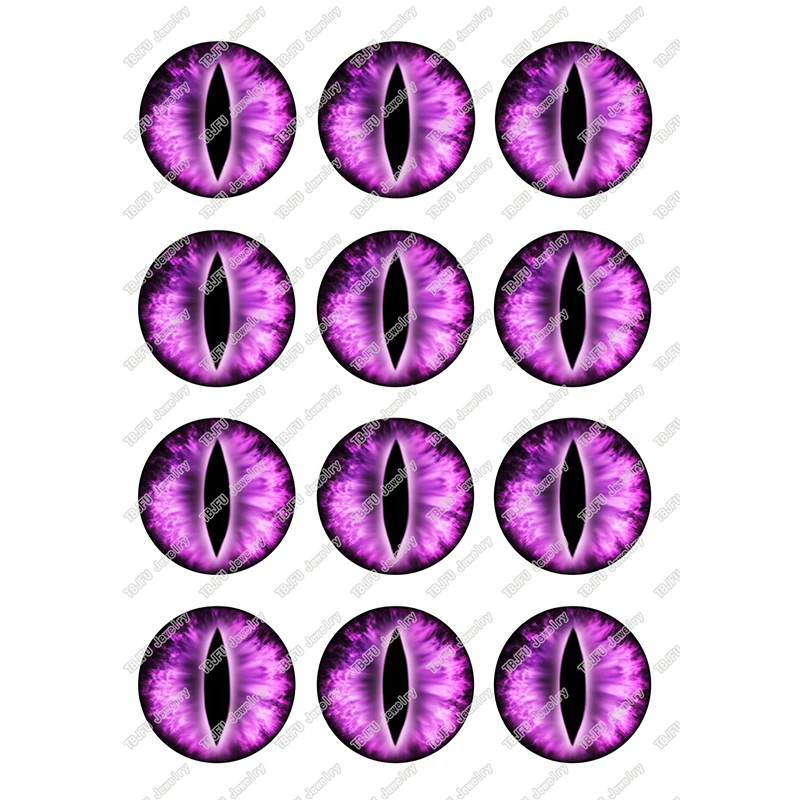 24 шт./лот, круглый купольный стеклянный кабошон с изображением глаза Дракона, 10 мм до 25 мм, сделай сам, ювелирное изделие для кулонов, изготовление сережек T103 - Цвет: 23