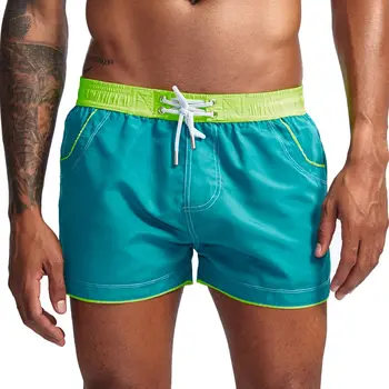 

JOCKMAIL 2 in1 Men's Board Shorts Fast Dry Beach Surf Pocket Swimming Trunks Sport Running Hybird Shorts Lined briefs mesh pants