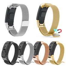 Миланезе магнитные Петля Нержавеющая сталь часы Группа ремешок для Garmin VIVOsmart HR Smart Браслет Wirst ремешок для часов