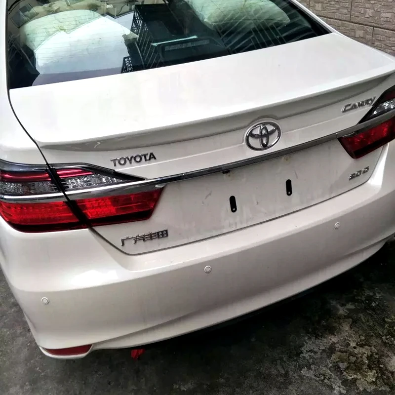 Для toyota camry 2011 2012 2013 высокая твердость и качественный АБС-пластик спойлер на задний багажник, крыло грунтовка "сделай сам"