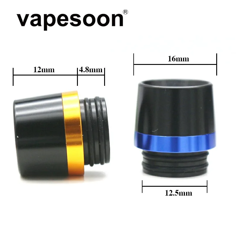 100 шт VapeSoon 810 Радужный капельный наконечник POM+ алюминиевый материал для TFV8 BIG BABY TFV12 Prince Manta IJUST 3 и т. Д