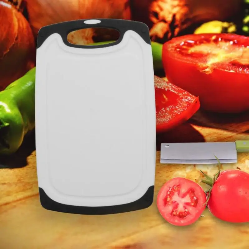 Пластиковая Нескользящая разделочная доска для мяса, овощей, фруктов, разделочный блок, легко Висячие кухонные аксессуары