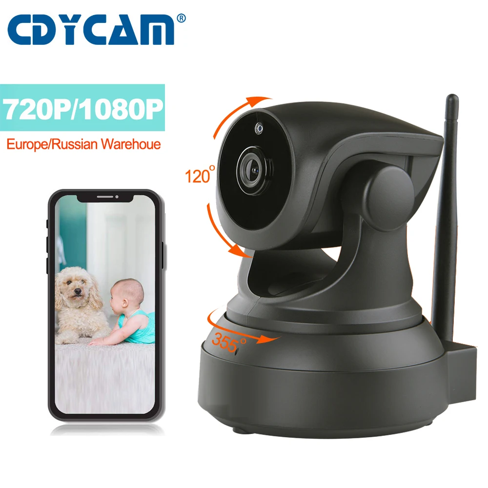 

CDYCAM Mini IP Camera 2MP 1080P/720P Baby Monitor Night Vision CCTV Camera WiFi Wireless Home Security Surveillance onvif Camera