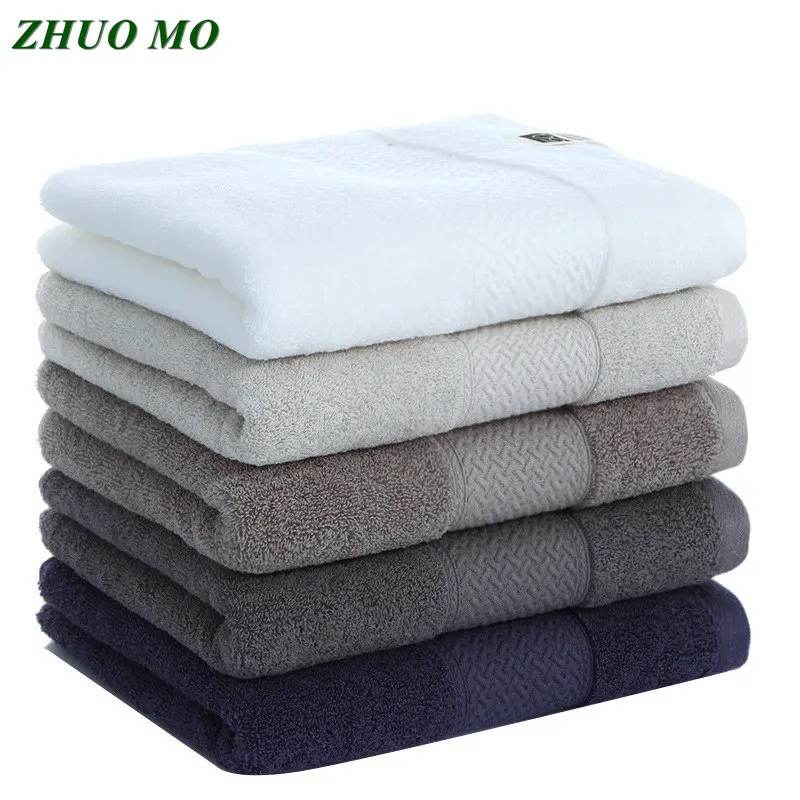 

50 combed cotton 35*80 cm large face Towels For Adults toallas serviette de bain Absorbent Face Sheet men women 5 Colors Towels