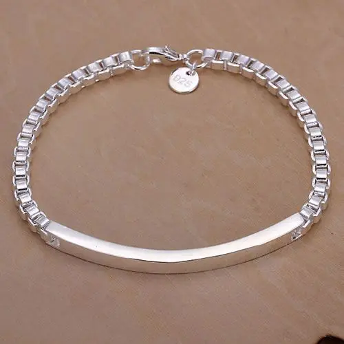 

H079 925 free shipping silver bracelet, 925 free shipping silver fashion jewelry Box Bracelet /avoajmva ascajjja