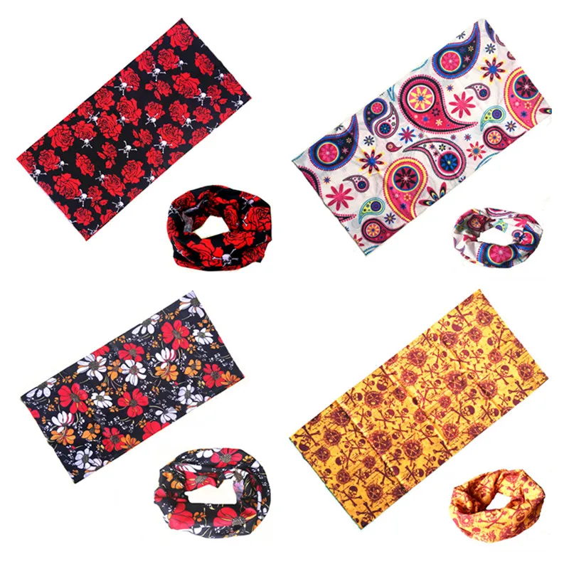 

Rose Pirate Scarf Bandana Adult Multifunctional Seamless Tubular Magic Bandanas Tube Scarf Headband