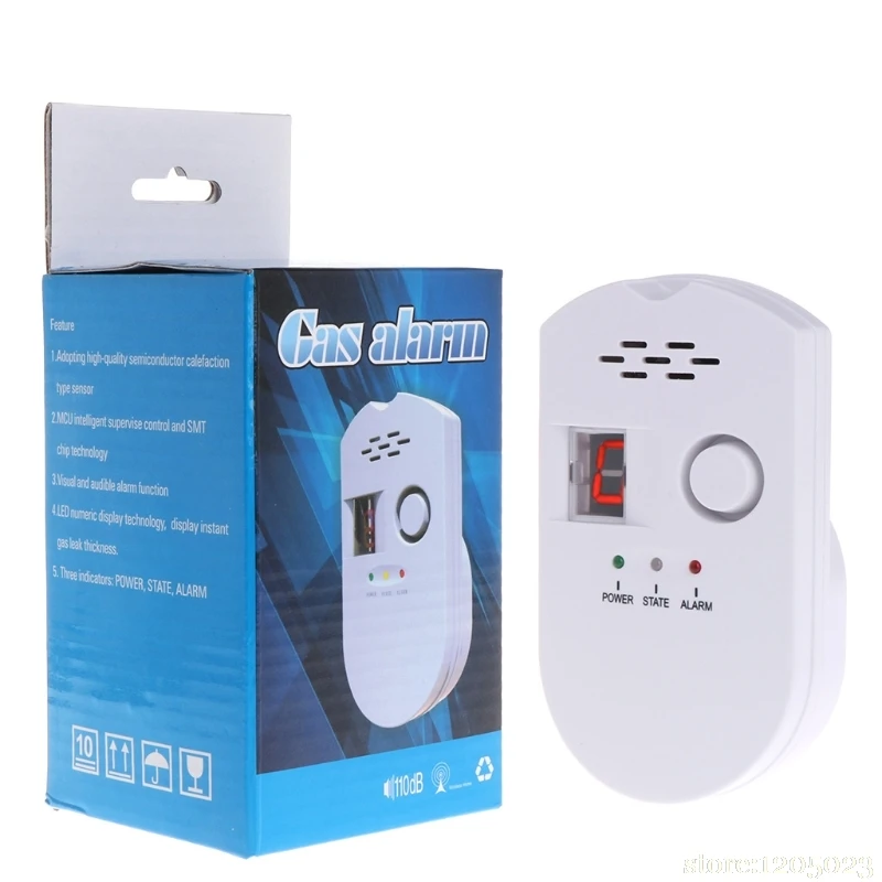 

Gas Analyzer Combustible Gas Detector Nature Leak Location Determine Tester Gas Tester diagnostic tool Sound-light Alarm W329