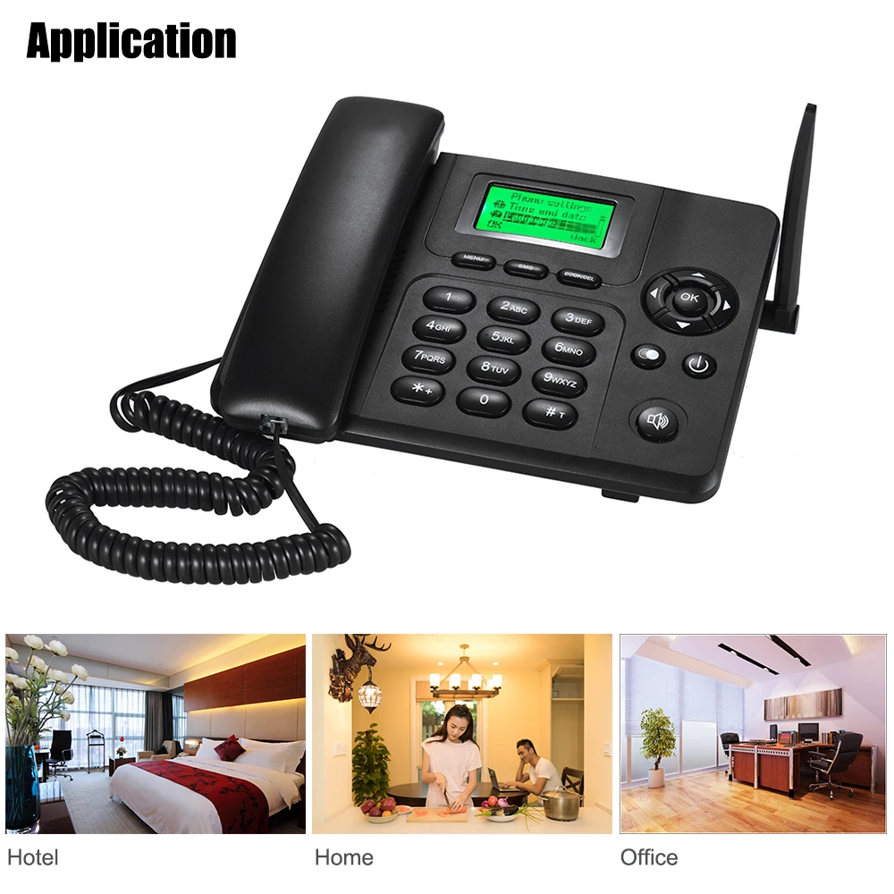 Desktop Wireless Telephone GSM Fixed Phone Support 1 SIM