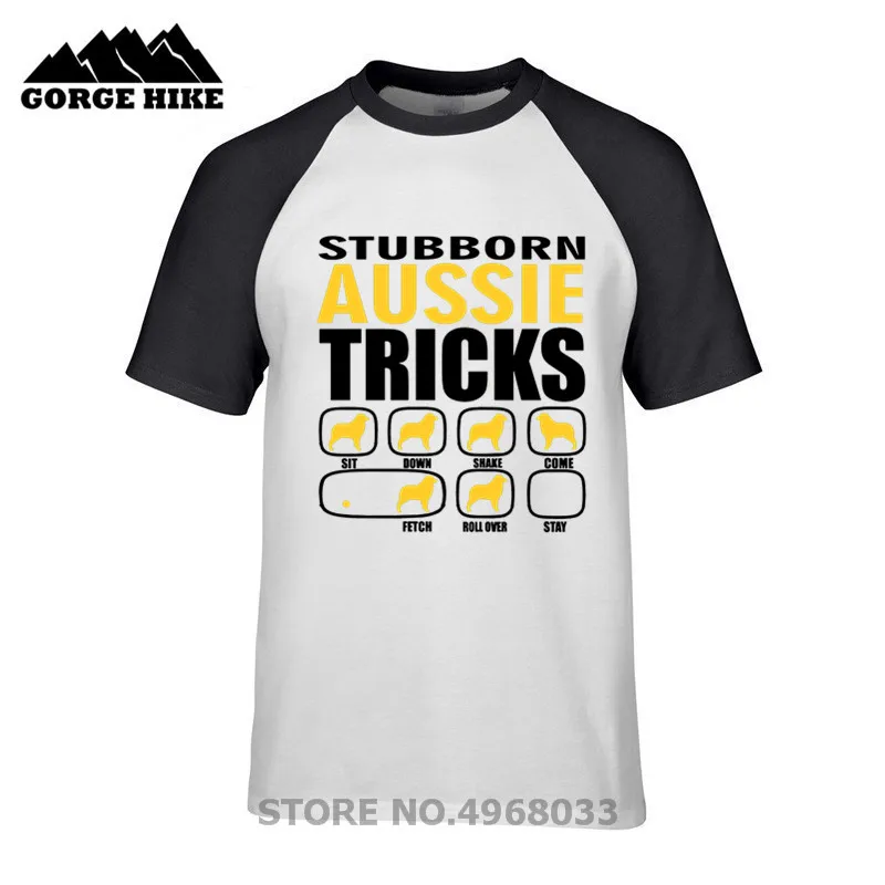 

Stubborn Australian Shepherd T-shirt - Gift For Aussie Dog Lovers black white T shirt Nice Gift For Aussie Dog Lovers Men's Tees