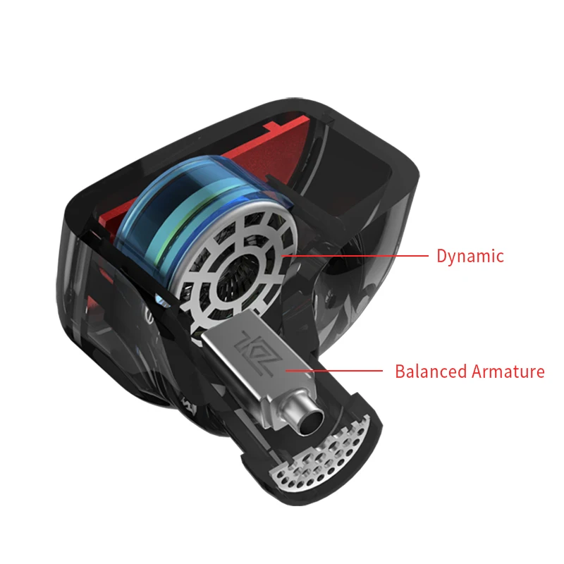 KZ® ES4 In Ear Monitors Armature And Dynamic Hybrid Headset Ear Earphone Earbuds KZ® ES4 In Ear Monitors Armature And Dynamic Hybrid Headset Ear Earphone Earbuds