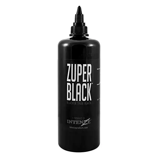 Профессиональные чернила для татуировки Zuper Black 12 oz