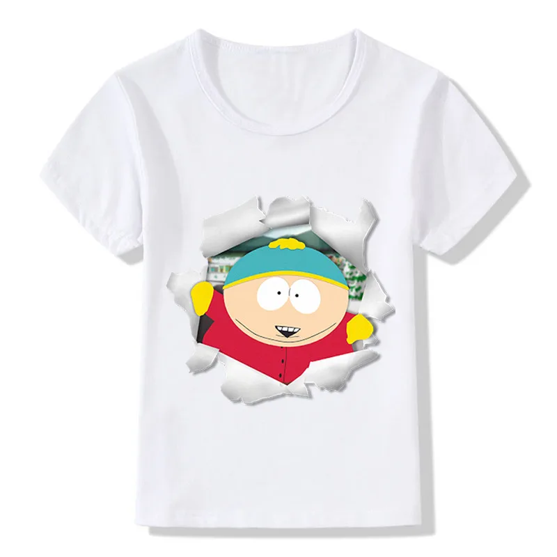 Забавная детская футболка Stan Marsh/Kyle/Cartman/Kenny летняя одежда топы для мальчиков и