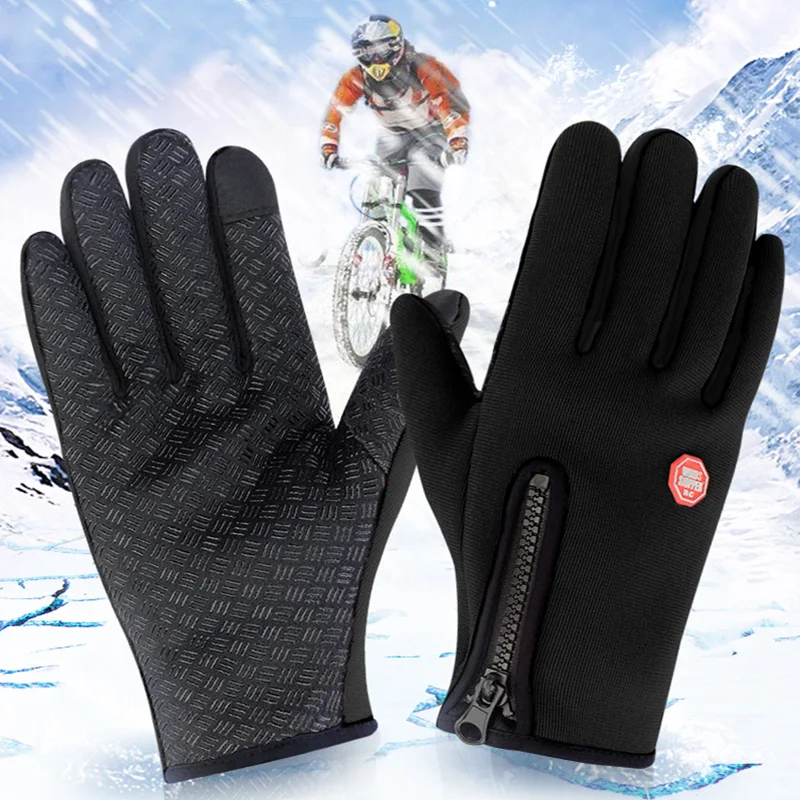 

Waterproof Cycling Gloves Full Finger Touch Screen Men Women Bike Gloves MTB Outdoor Sports Anti-Shock Winter Bicycle Gloves