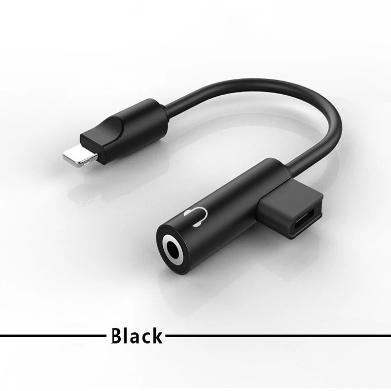 FOXSUN 2 in 1 for Lightning to 3 5mm Headphone Jack Adapter and Charger for iphone 7 7 plus iphone 8 8 plus iphone X 10