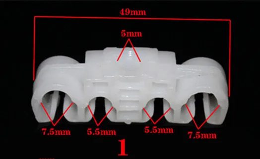 9 шт. для Volkswagen Santana Chery Cowin пластиковые крепежи шасси трубки фиксированной линии клип крючки - Название цвета: 9PCS Number 1