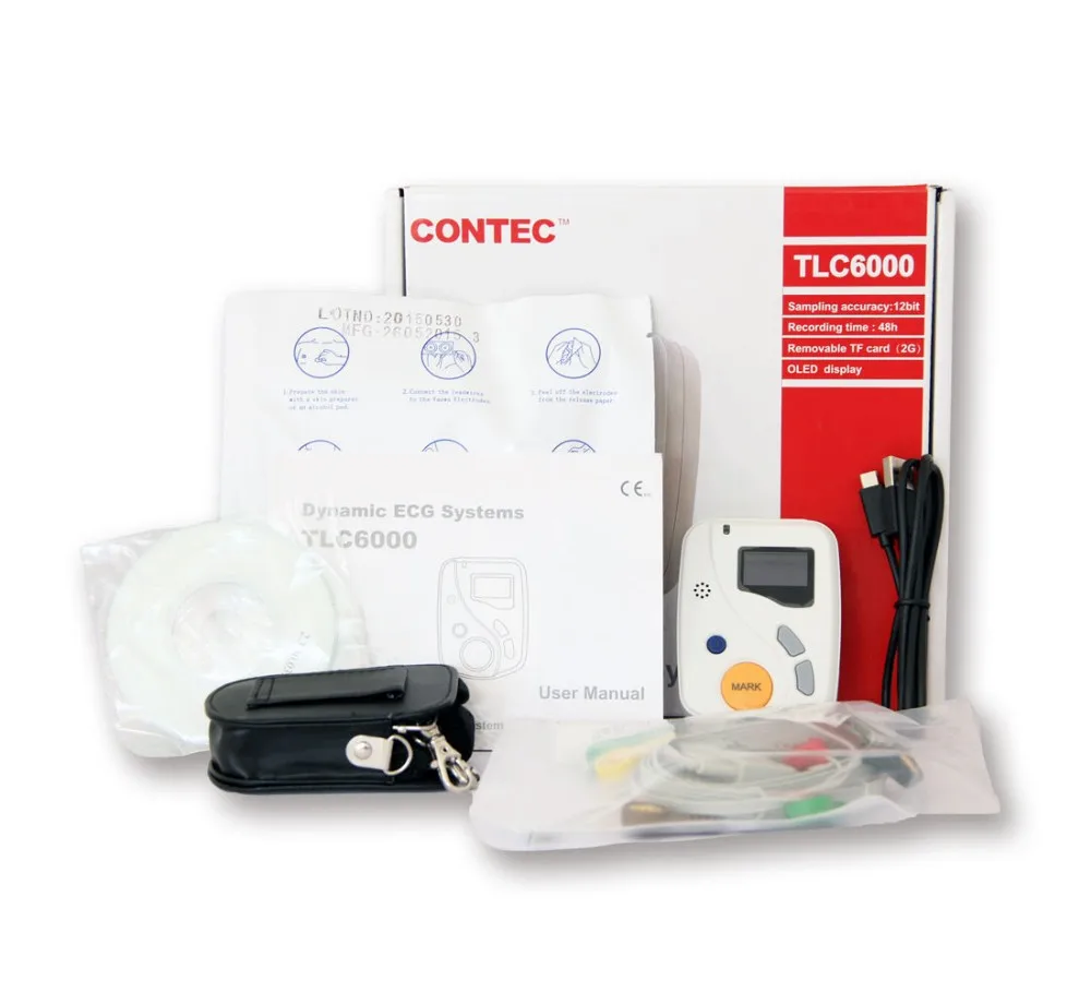 

factory direct sell Contec TLC6000 Dynamic 12 Lead Holter Systems,48 Hours Recorder, ecg machine