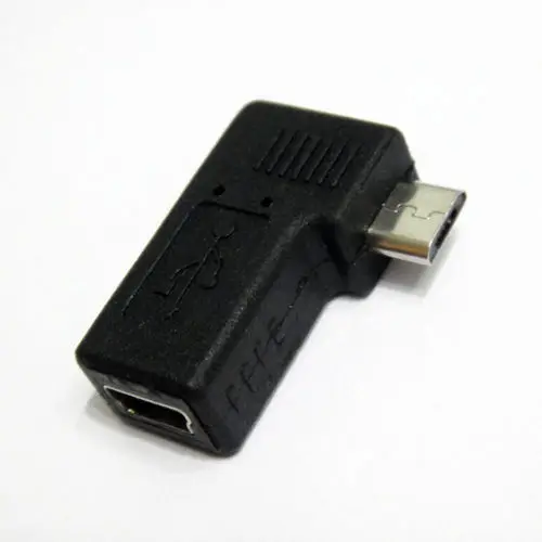 90 degreedeg изгиб Micro USB адаптер Мужчины/mini 5 P женский телефон USB|Соединители| |