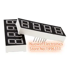 10 шт. 7 сегментный общий катод 4 бит цифровая трубка 0,5" 0.56in. Красный светодиодный дисплей 7 сегментов светодиодный цифровой светильник