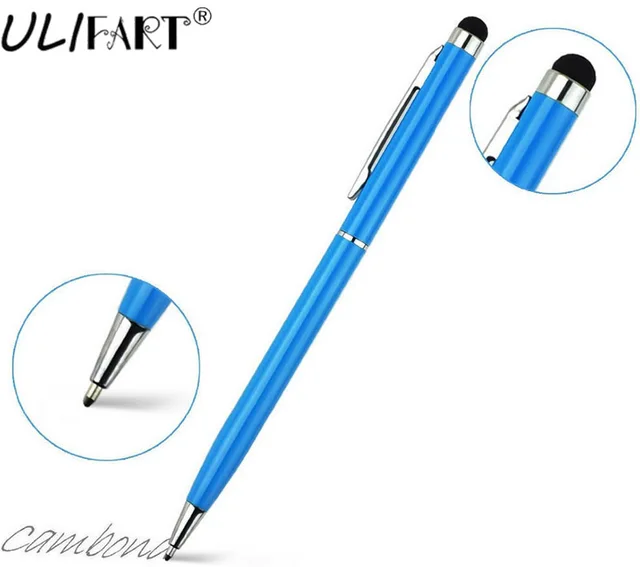 ULIFART 2 in 1 Slim Stylus Touch Pen Ballpoint Pen Multi Function Tablet Pen For iPad iPhone Smartphone Tablet