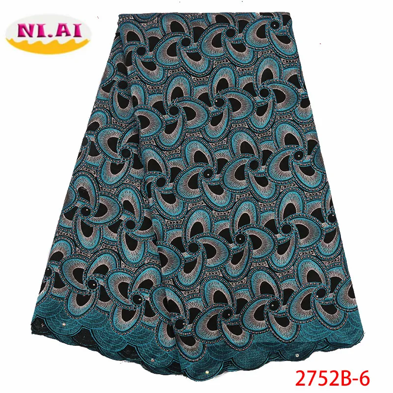 African Lace Fabric Latest Nigerian Swiss Lace Fabric High Quality Cotton Swiss Voile Laces Switzerland For Women XY2752B-1