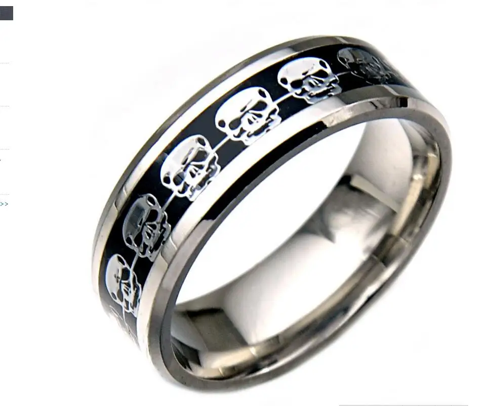 2017 never fade 316l stainless steel men jewelry gold skull ring wedding ring men gift 3 - Skull Wedding Rings For Men 2017 never fade 316l stainless steel men jewelry gold skull ring wedding ring men gift 3 - Skull Wedding Rings For Men