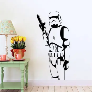 

Diy Removable Robot Storm Trooper Star Wars Art Mural Vinyl Waterproof Wall Stickers Living Room Decor Bedroom Decal Sticker