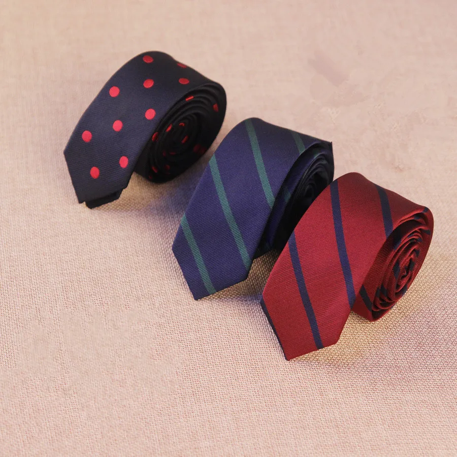 

5cm Korean Version of The Men's Classic Dots Striped Plaid Casual Narrow Tie Fashion Explosion Business Men's Skinny Slim Ties