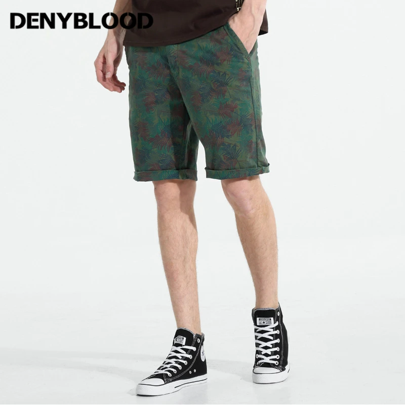 Мужские джинсы denyblood, шорты, Новое поступление, летние Стрейчевые брюки, короткие штаны, бермуды с потертым принтом, Капри, повседневные шорты 7839