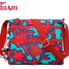 TEGAOTE, женские сумки через плечо, на молнии, маленькие сумки, женские сумки, известный лоскут, мини нейлон, пляжная сумка-Кроссбоди, женская сумка, основная