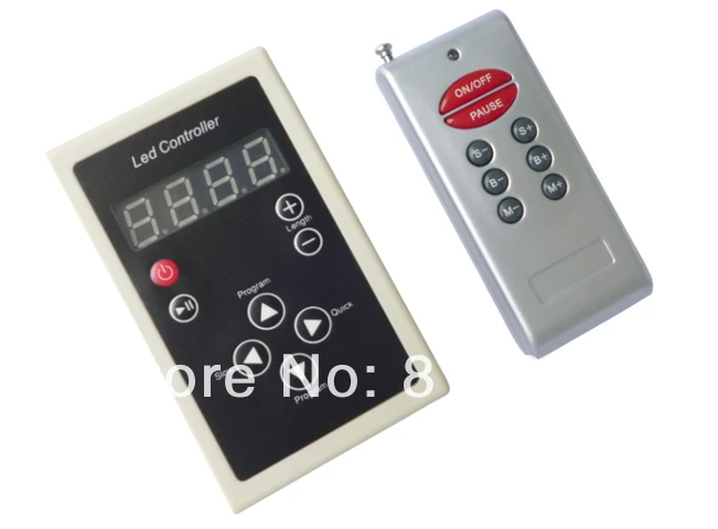 

RF LED Controlador inalambrico Dos SPI senales 128x128x128 gris grado chips HL1606 LPD6803 WS2811 TM1803 TM1809 soportados