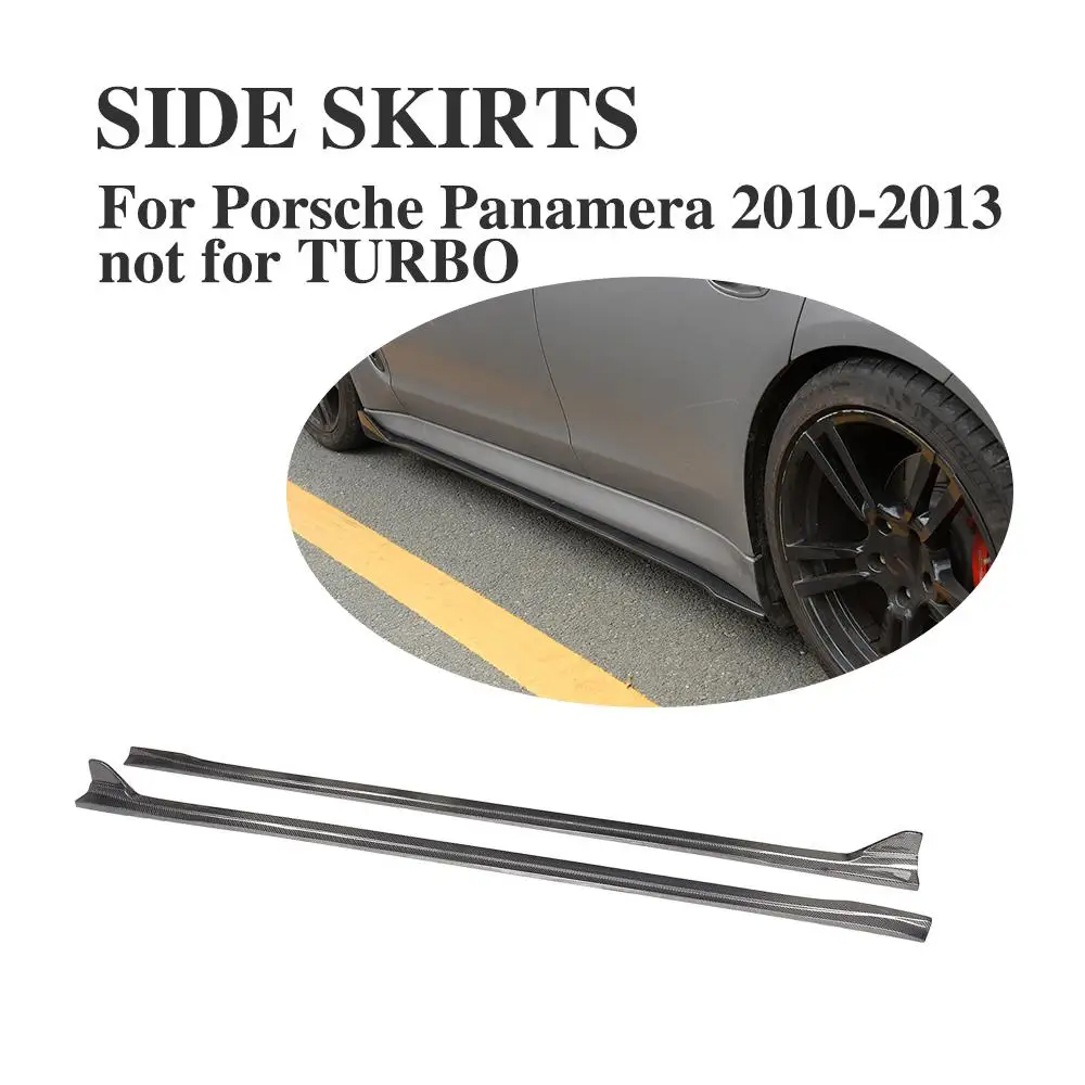 

Carbon Fiber Side Bumper Skirts Aprons for Porsche Panamera 2010-2013 Side skirts Extension 2PCS/Set