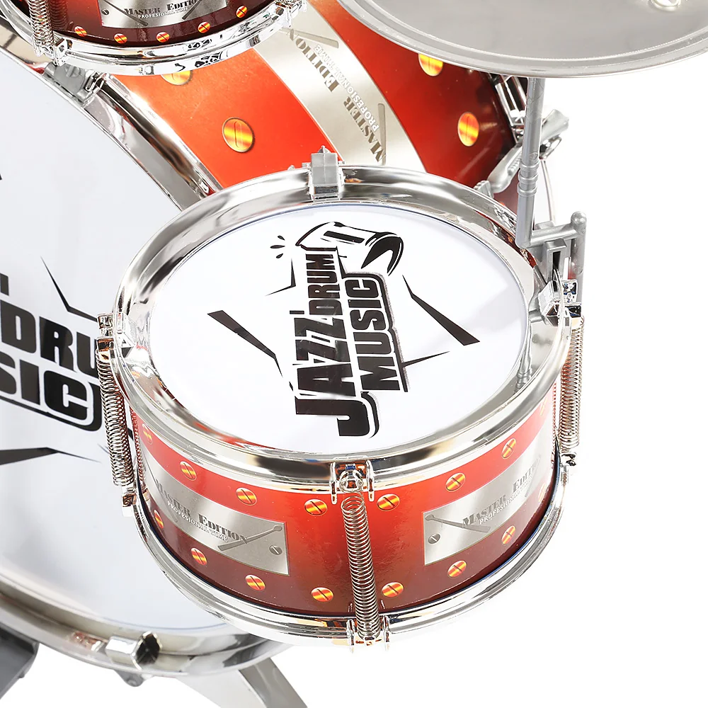 Children Kids Drum Set Musical Instrument Toy 6 Drums with Small Cymbal Stool Drum Chair Christmas Gift for Boys Girls Children Kids Drum Set Musical Instrument Toy 6 Drums with Small Cymbal Stool Drum Chair Christmas Gift for Boys Girls