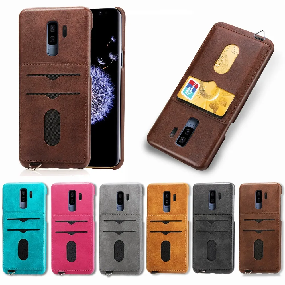 Для samsung Galaxy S10 плюс S10e S9 S8 S7 край кредитной чехол-портмоне для карточек Note 8 9 J4 J6 2018