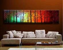 MODERN ABSTRACT Home WALL ART OIL PAINTING ON CANVAS abstract forest painting shipping no framed art deco modern abstract wall art painting on canvas no framed with the roll film d10 19