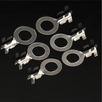 

100pcs/lot 431 8mm Dia Copper Circular Splice Terminal Wire Naked Connector For 0.2-6.0mm2 Wire