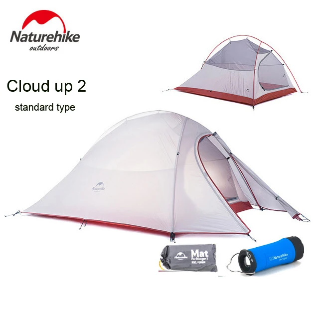 2018 DHL Бесплатная доставка NatureHike Cloud Up Серия 2 Человека Палатка Сверхлегкая 20D