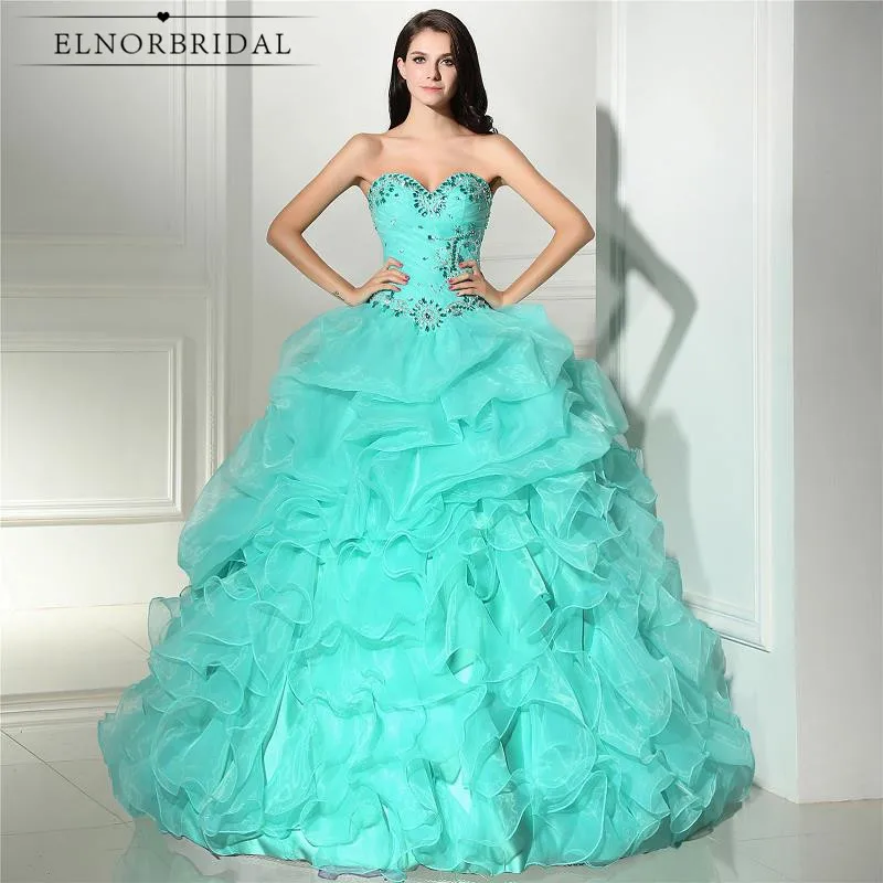

Mint Green Quinceanera Dresses 2019 Vestido 15 Anos Open Back Ball Gown Prom Dress Sweet 16 Pageant Gowns For Girls