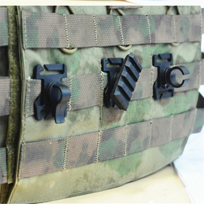 

Tactical Hunting 3 Type Molle Vest Adapter for 25mm Webbing Multipurpose Rail Mount Tube Pipe Clip