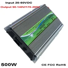 500W 600W Solar Grid Tie Inverter MPPT Function 20 60VDC input 110V 230VAC Micro On Grid