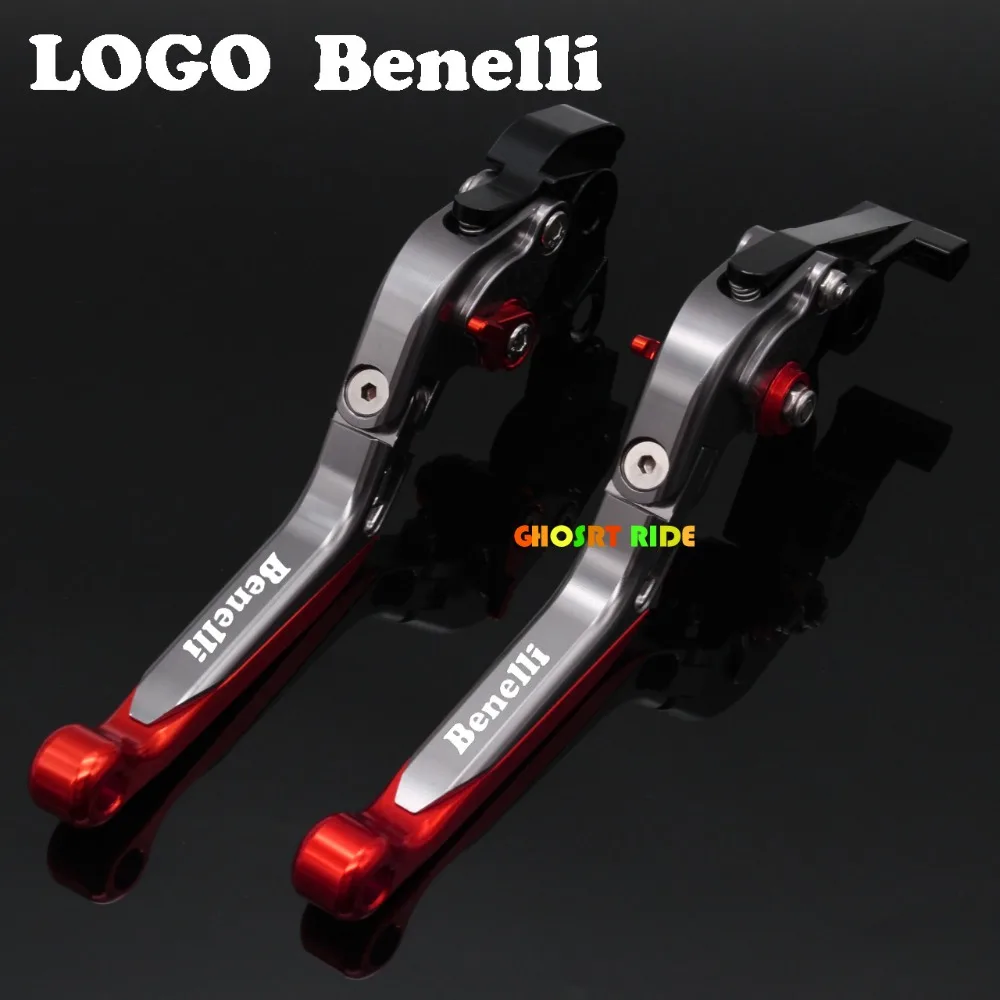 

With Logo(Benelli ) Red+Titanium CNC New Adjustable Motorcycle Brake Clutch Levers For Benelli TNT1130 TNT 1130 TRE K899 1130 Tr