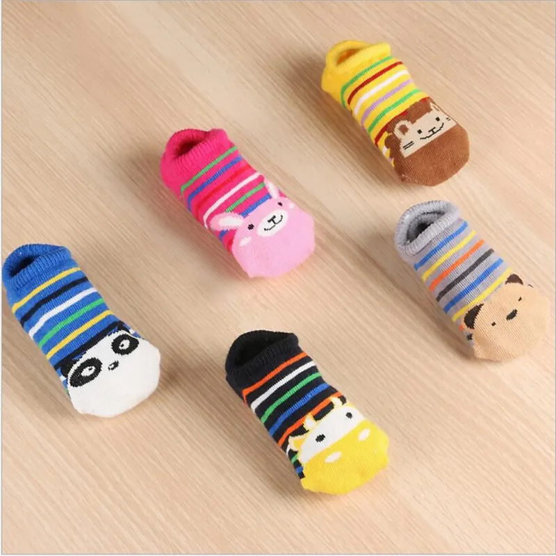 Toddlers Infants Cotton Boat Socks Baby Girls/boy cartoon animal Socks