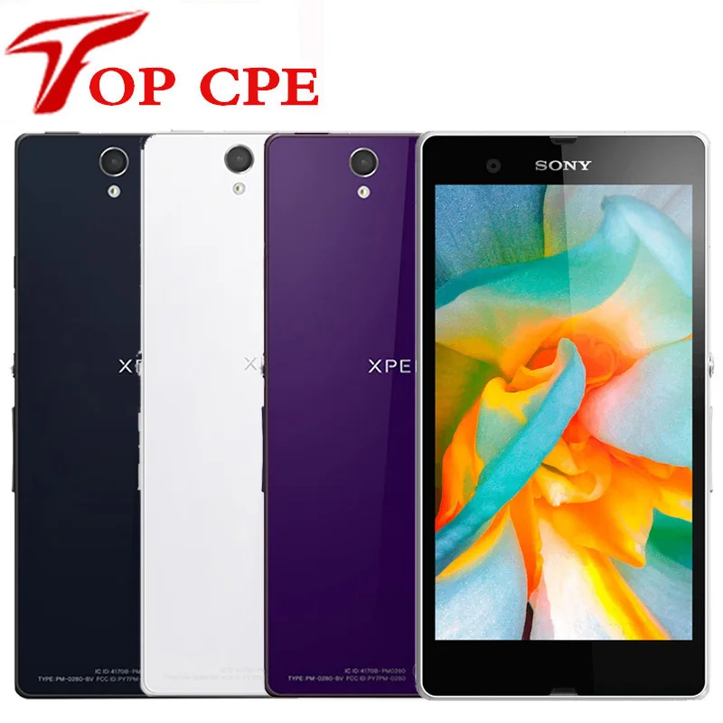 Мобильный телефон sony Xperia Z L36h C6602 C6603 3G и 4G, четырехъядерный сенсорный экран 5,0 дюйма, 2 Гб ram, 16 ГБ rom, 1080 МП, P, Smatphone