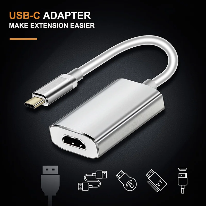 CABLETIME USB C HDMI Cable Type C to HDMI 4K*2K Converter for MacBook Samsung Galaxy S9S8 Note 9 Huawei Type C HDMI Adapter C208