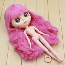 Обнаженная кукла blyth Роза красные волосы фабричная кукла подходит для DIY Изменить игрушка BJD для девочек