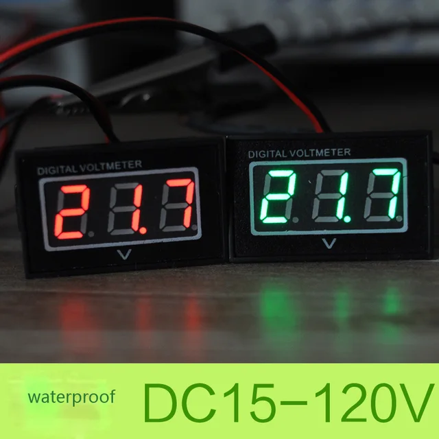 24v 36v 48v 60v Golf Cart Digital Voltage Meter Battery Gauge Dc15 24v 36v 48v 60v Golf Cart Digital Voltage Meter Battery Gauge Dc15 120v Club Car Green Waterproof And Dustproof Two Lines