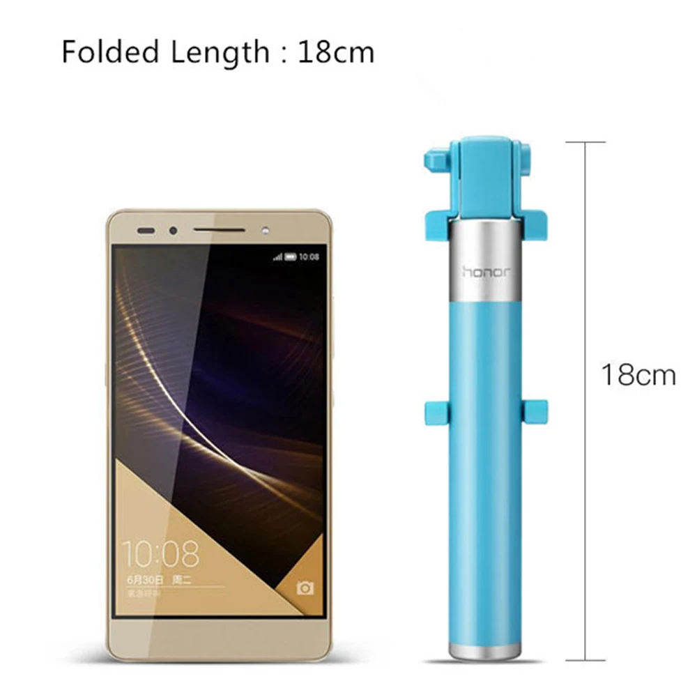 100% huawei Honor палка для селфи монопод проводной само палку Телескопический Ручной
